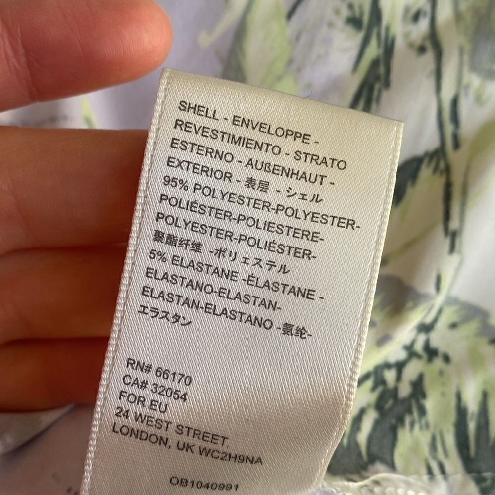 UO Kelly Surplice Midi Printed Slip Dress Size Medium - Picture 12 of 15